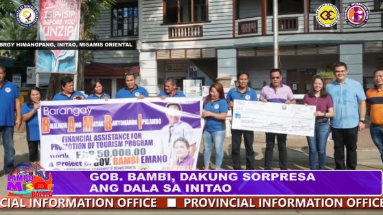 GOB. BAMBI, DAKUNG SORPRESA ANG DALA SA INITAO