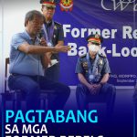 Gov. Unabia uban si 58th IB Commanding officer LtCol Ricky L. Canatoy ug kapulisan agi’g paghatod mensahe nga dunggon ang mga yangugo gikan sa former rebels.