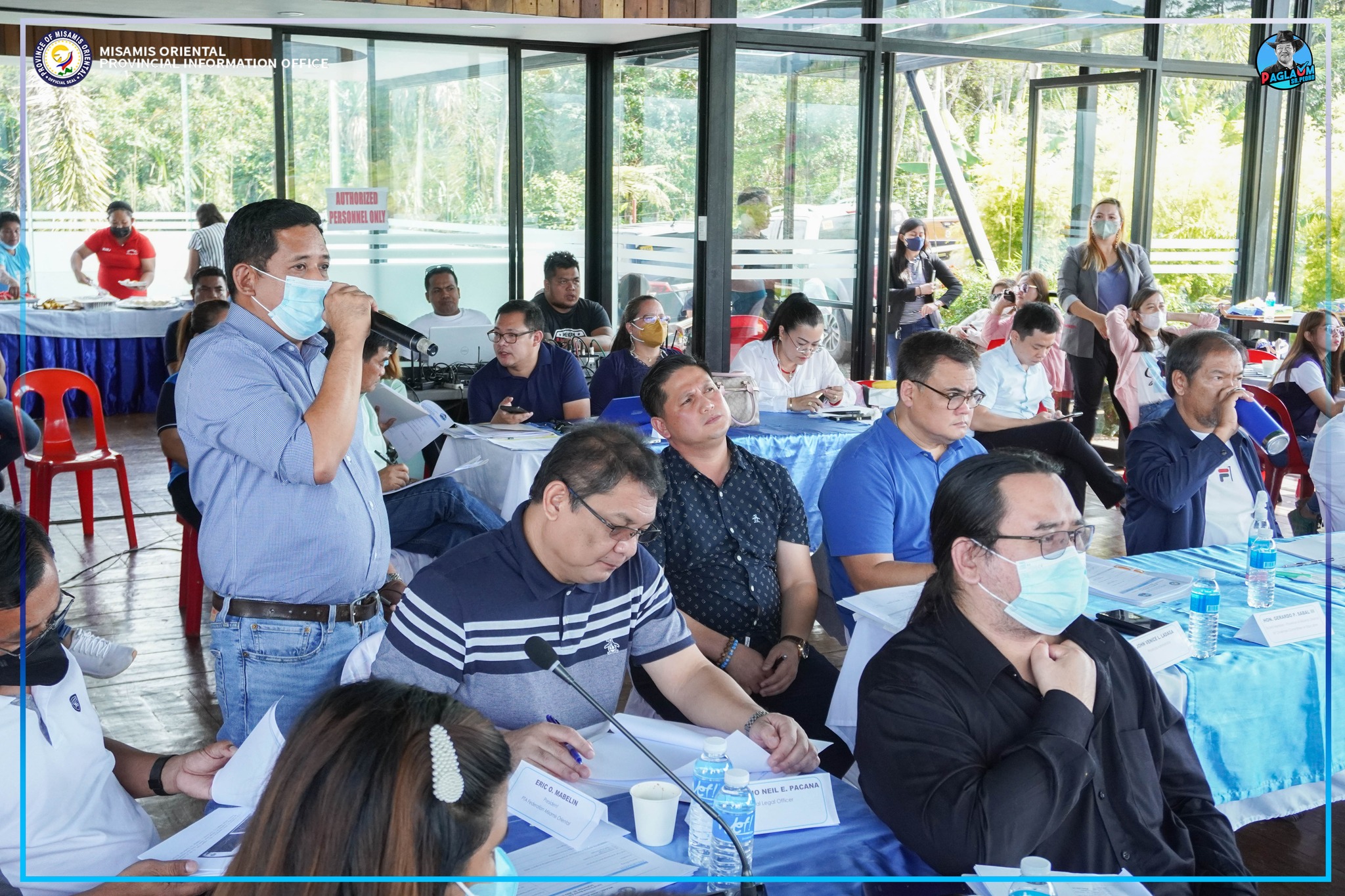 PESO mgr. Mr. Jerome Mundo nagtanyag sa mga hisgutanan atol sa LSB Executive meeting.
