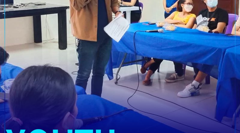 Board Member Kerwin Jess Soldevilla naghatod mensahe pagdasig sa mga youth leaders.