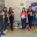 Uban si PHO- Nutrition Committee Head Marites Gomez ug staff nangtunol sa rice-mongo sesame cereals alang sa mga kabataan.
