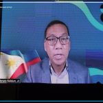 Naghatag si DOST- Region 10 OIC Sec. Renato U. Solidum Jr. sa iyang mensahe pinaagi sa virtual.