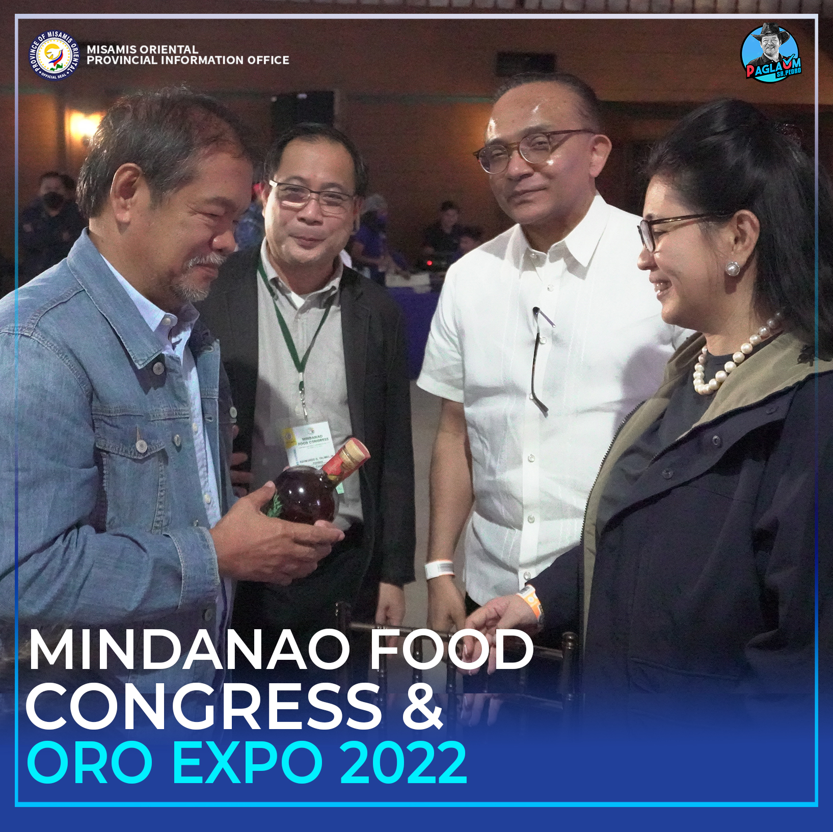 Si Gov. Peter Unabia uban si Oro Chamber President Raymundo Talimio Jr. ug ang Indian Business Forum Members nga nagkahisgot sa mga produktong gipasundayag sa Mindanao.