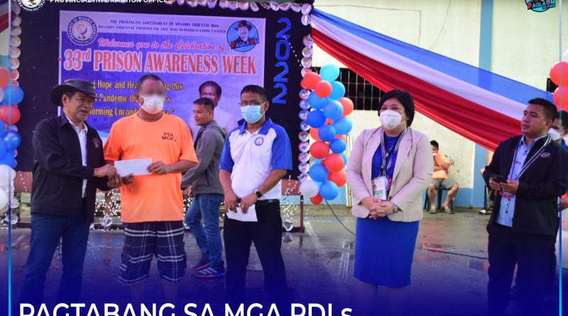 Binilanggo sa MOPJ nahatagan og ganti human midaog sa gisalmotang pa-contest alayon sa 33rd Prison Awareness Week nga selebrasyon.