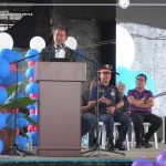 Si Gobernador Peter M. Unabia mihatod sa iyang mainitong panimbaya sa lungsod sa Manticao atol sa Serbisyong PAGLAUM nga programa.
