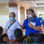 Si Ms. Hazel C. Ganas, Nurse IV sa Provincial Health Office maoy nanguna sa paghatag og dugang kahibalo alang sa mga mabdos.