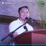 Mihatag si 1st Congressman Hon. Christian S. Unabia sa iyang mensahe alang sa katawhan sa Balingoan nga sakop sa iyang distrito.