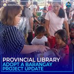 Lakip sa gitunol sa Provincial Library pinangunahan ni Provincial Librarian Richel Pajara mao ang mga libro ngadto sa mga bata
