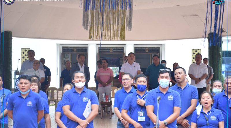 Provincial Veterinary Office nga maoy nangulo sa flag raising ceremony.