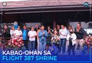 KABAG-OHAN SA FLIGHT 387 SHRINE GIDAYEG SA MGA BISITA