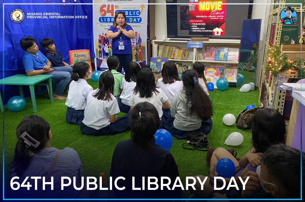 Film Viewing Activity sa piling kabataang estudyante pinanguluhan ni Provincial Librarian Richel Pajara.