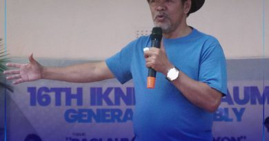 Gov. Peter M. Unabia naghatag sa iyang mensahe atol sa 16th IKNB PAGLAUM General Assembly.