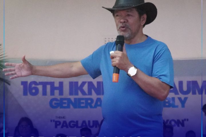 Gov. Peter M. Unabia naghatag sa iyang mensahe atol sa 16th IKNB PAGLAUM General Assembly.