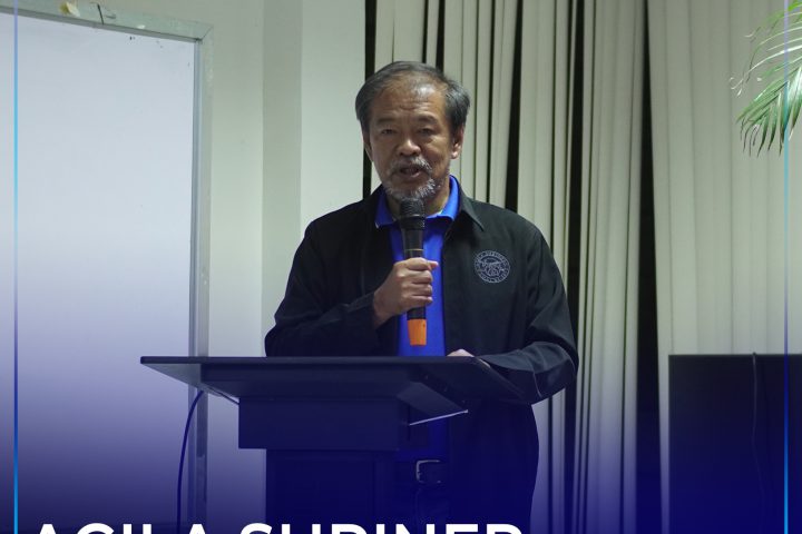 Governor Peter ‘Sr. Pedro’ Unabia sa iyang mensahe agi’g pagpabalo sa inspirasyon sa tinguha nga pagmugna sa Agila Shriner MisOr Chapter.
