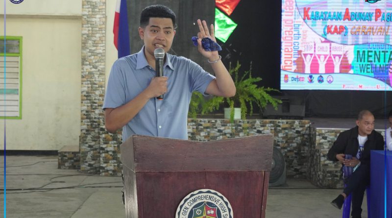 SK Federated President Kerwin Jess Soldevilla sa iyang mensahe ngadto sa mga kabatan-onan sa probinsya