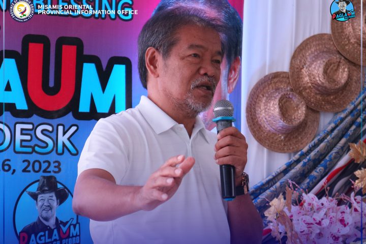 Governor Peter Unabia sa iyang mensahe atol sa paglunsad sa PAGLAUM Help Desk.