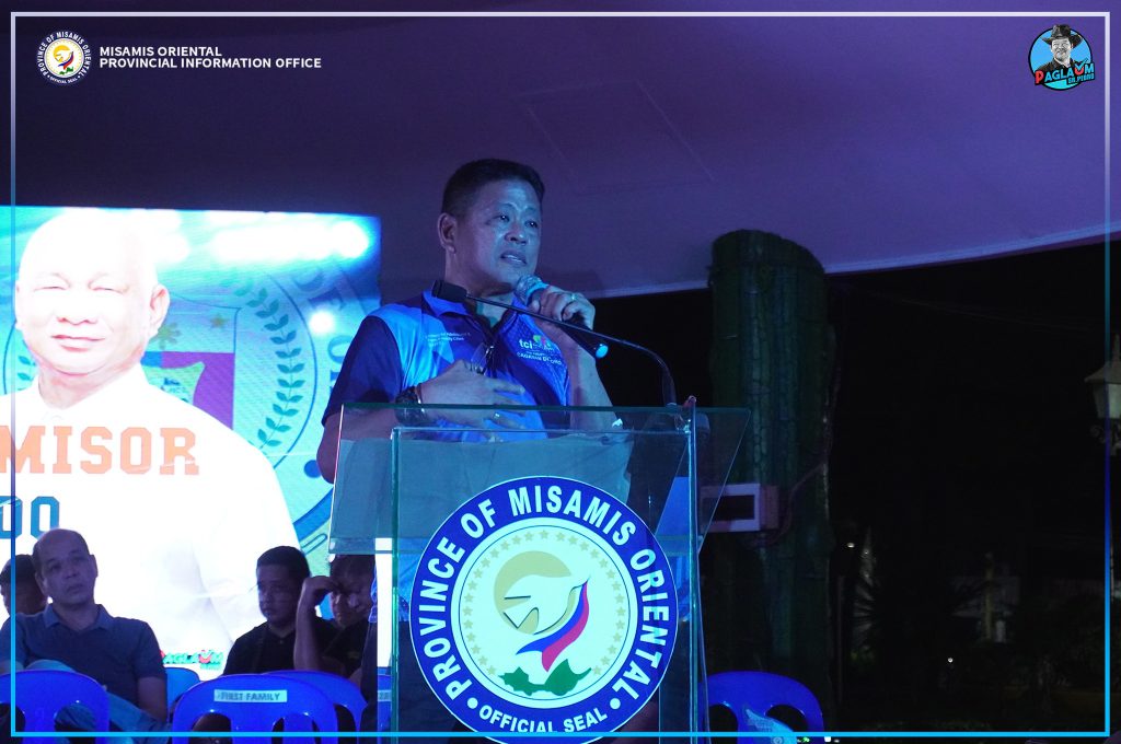 Cagayan de Oro City Administrator Roy Raagas isip representante ni CDO City Mayor Rolando Uy atol sa PAGLAUM MisOr Rise CDO Cup.