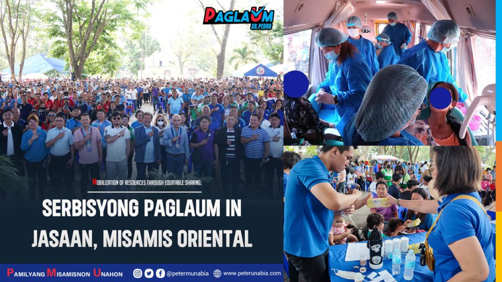 Serbisyong PAGLAUM in Jasaan - To deliver basic services such as legal services, provision of agricultural supplies, health and social services to the constituents of the Municipality of Jasaan.
