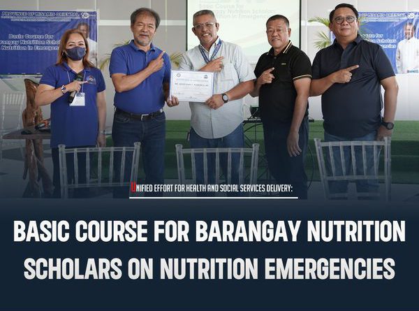 Basic Course for Barangay Nutrition Scholars (BNS) on Nutrition Emergencies