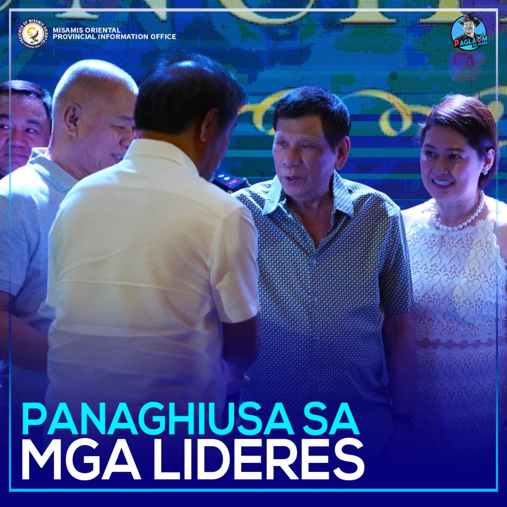 Governor Peter “Sr. Pedro” Unabia ug CDO Mayor Klarex Uy sa ilang paghimamat kang Former President Rodrigo Duterte.