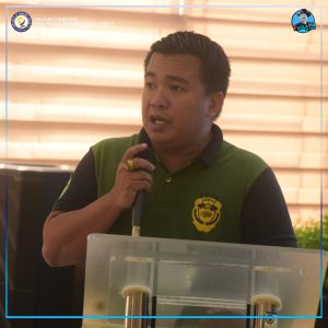 Philippine Drug Enforcement Agency (PDEA) Provincial Officer Expedito Cardona, Jr. sa iyang report kabahin sa update sa kalihokan sa drugs sa lalawigan.