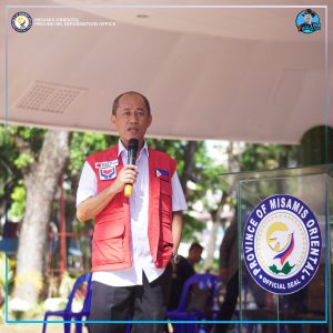 Department of Social and Welfare Development Office – 10 Regional Director Ramel Jamen sa iyang pagpasalamat ngadto ni Governor Peter "Sr. Pedro" Unabia ug sa buhatan sa Provincial Health Office.