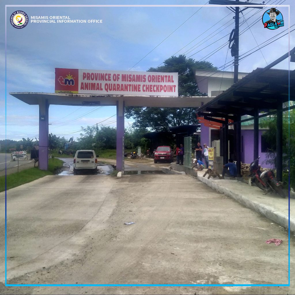 Quarantine Check Point sa Magsaysay, Misamis Oriental.