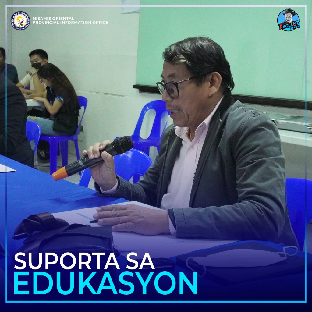 Bag-ong Schools Division Superintendent Mr. Edilberto L. Oplenaria, EdD, CESO V sa iyang pagpasalamat sa mainiton nga pag-welcome kaniya sa Misamis Oriental.