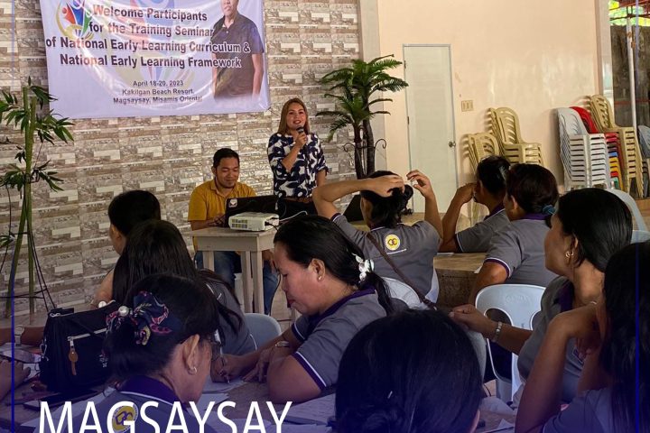 Provincial Early Childhood Care and Development Office sa pagpahigayon og trainings alang sa mga Child Development Workers sa lungsod sa Magsaysay.