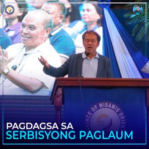 Gov. Peter Unabia sa iyang mensahe alang ngadto sa katawhan sa Laguindingan.