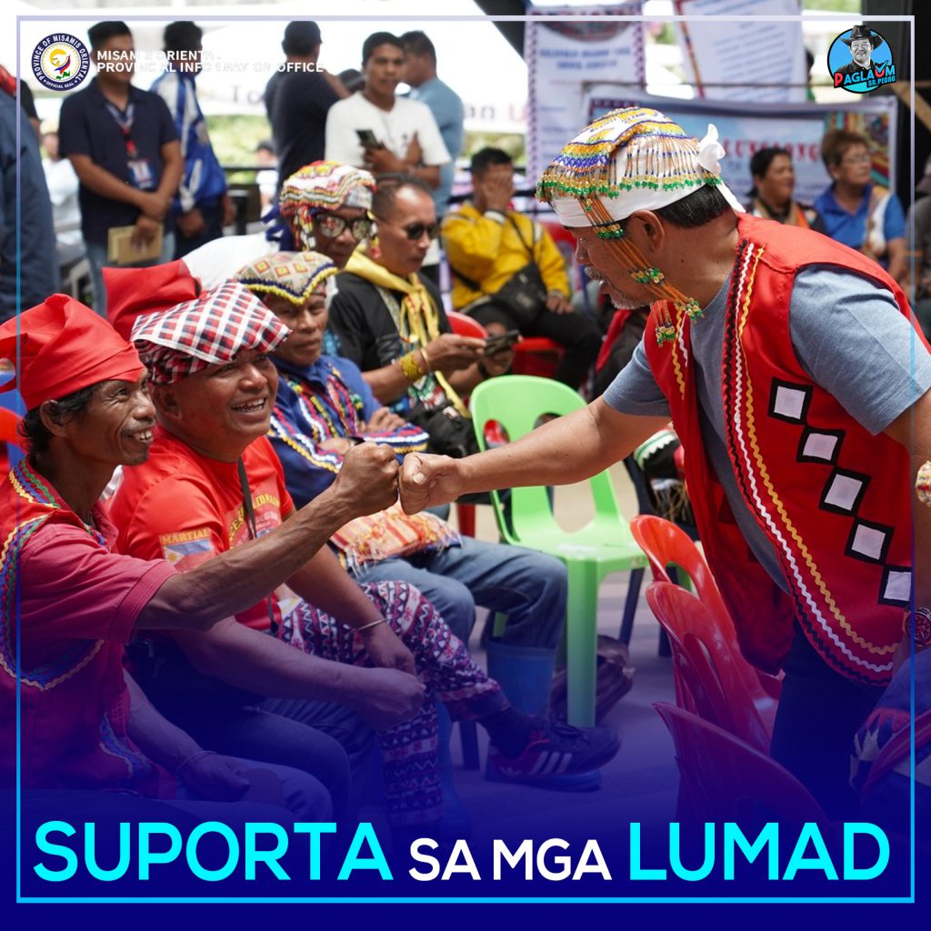 Si Governor Peter Unabia sa iyang pakighinabi sa mga kaigsuonang lumad.