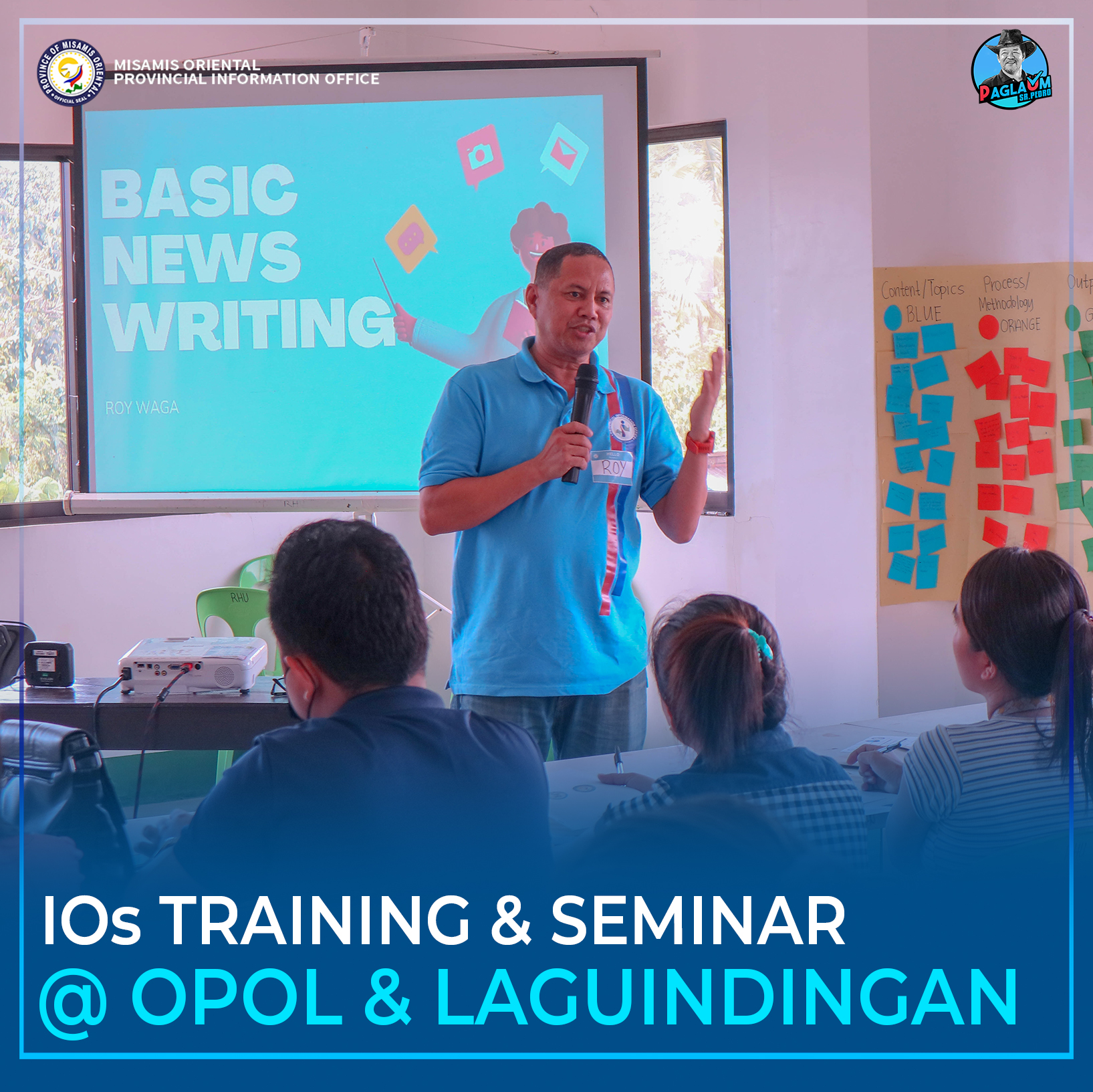 PIO consultant Roy Waga nga mihisgot mahitungod sa Basic Newswriting.