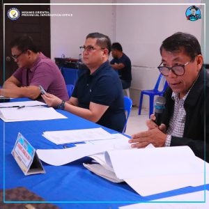 Presiding Officer Provincial Administrator Mr. John Venice L. Ladaga ug Board Member Hon. Gerardo P. Sabal lll kauban sa mga School Head.