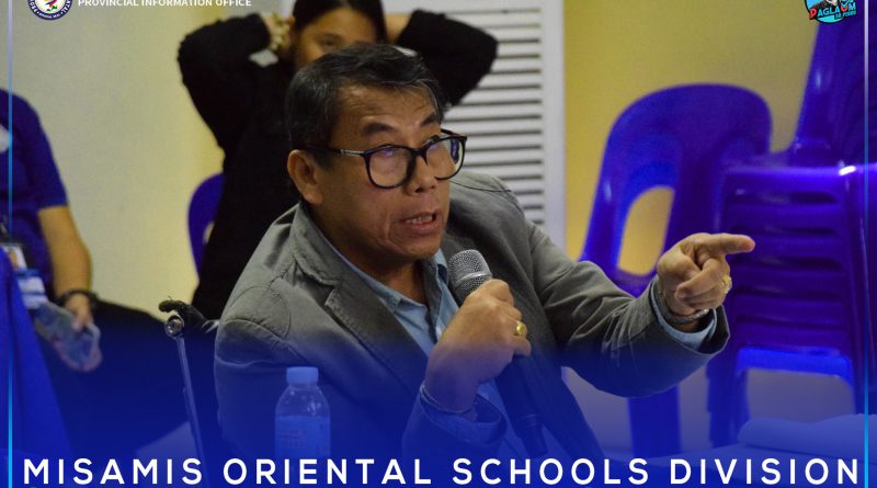 MisOr SDS Dr. Edilberto Oplenaria sa iyang pagsabot sa mga proyekto ni Governor Peter “Sr. Pedro” M. Unabia alang sa edukasyon