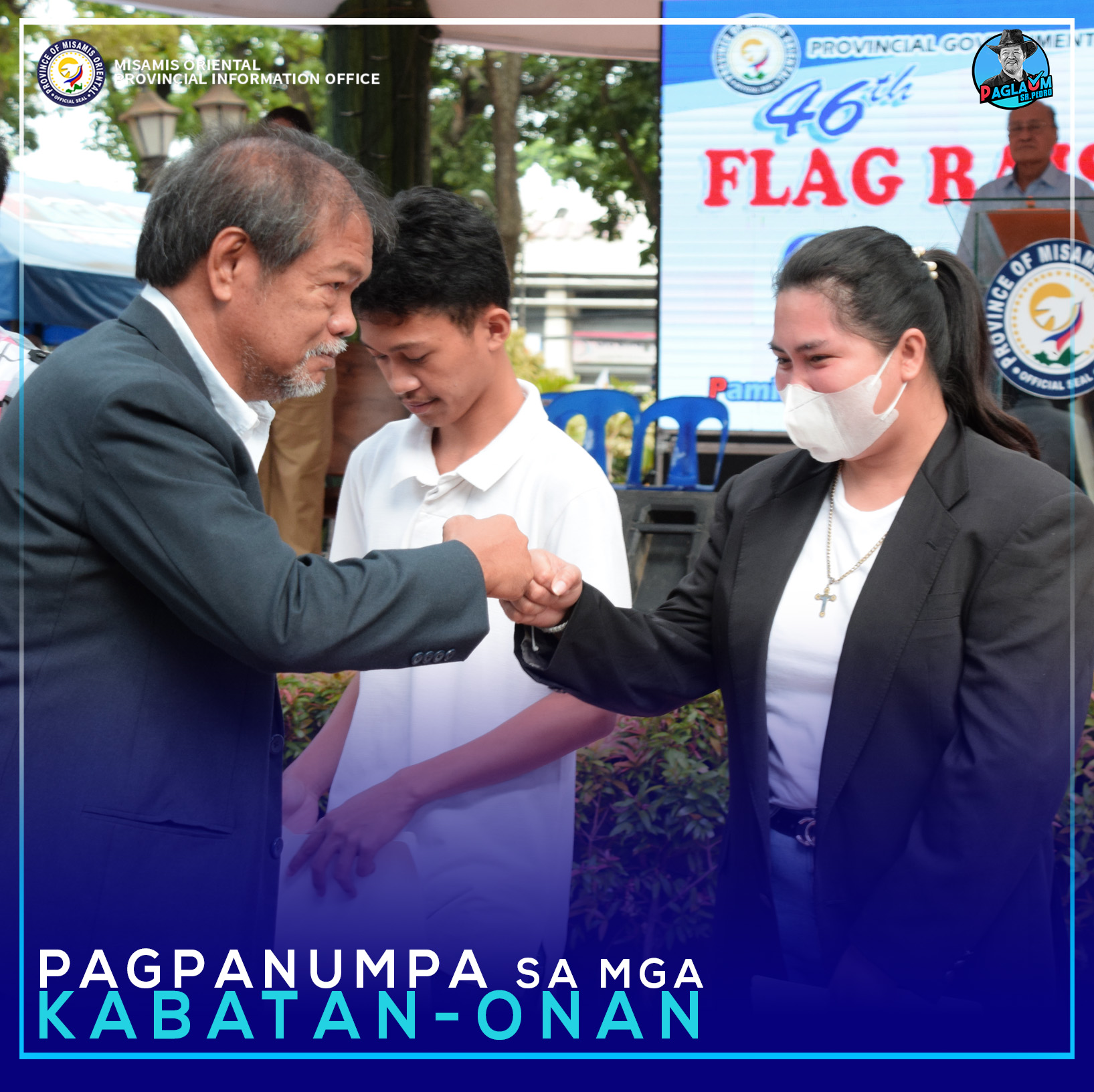 Pakighinabi ni Gobernador Peter Unabia sa mga opisyales gikan sa Barangay Sinai, Laguindingan.