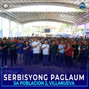 Gov. Peter Unabia uban ang katawhan sa Barangay Poblacion 2, Villanueva.