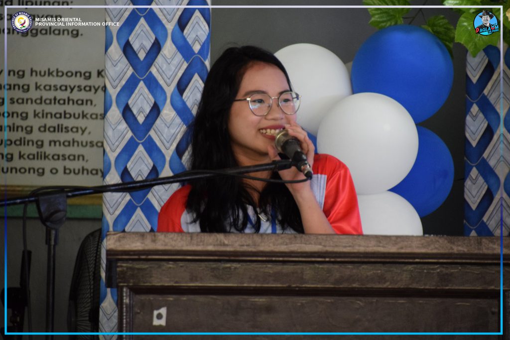 City El Salvador representative Syrose Faith D. Amarille sa iyang mensahe.