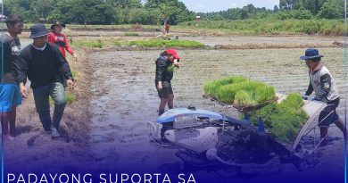 PAGRO PADAYON ANG SUPORTA SA MGA RICE FARMERS