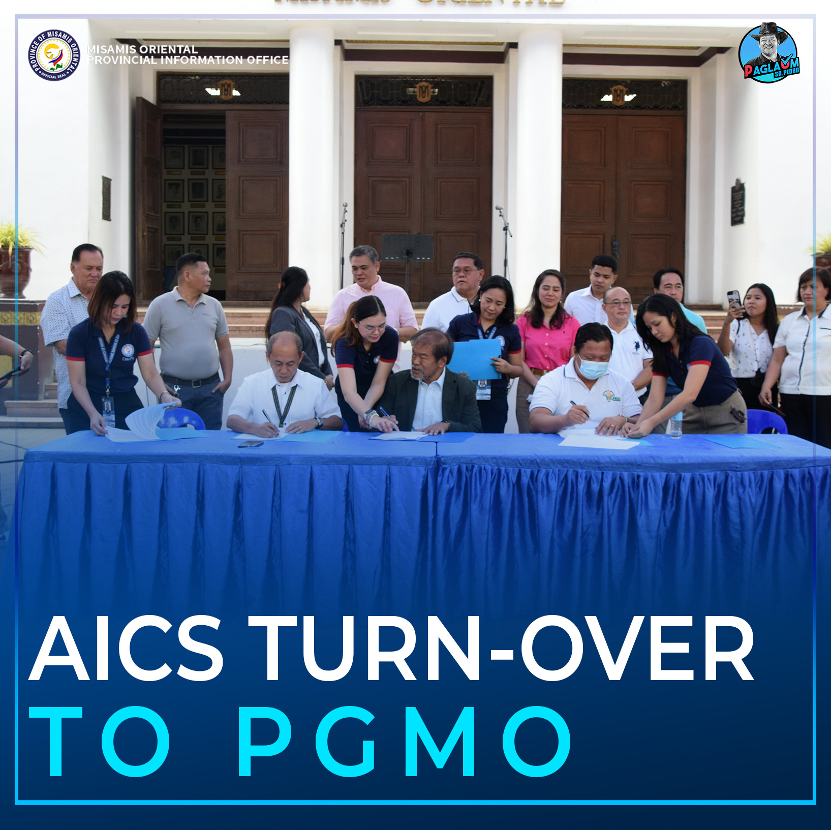 MOA Signing tali kagamhanang probinsyal ug DSWD-10 alang sa AICS turn-over.