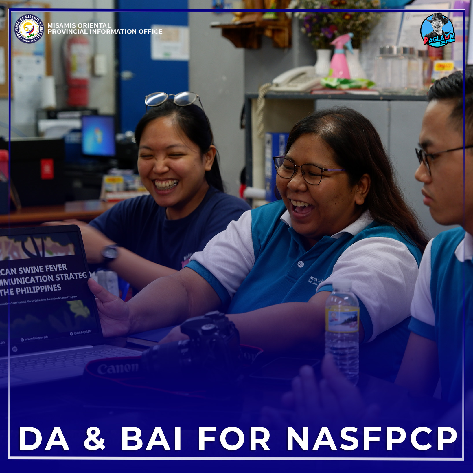 BAI – NASFPCP Regional Field Coordinator and Veterinarian Dr. Wilgen Khen Marie Palma sa iyang inputs batok ASF Awareness.
