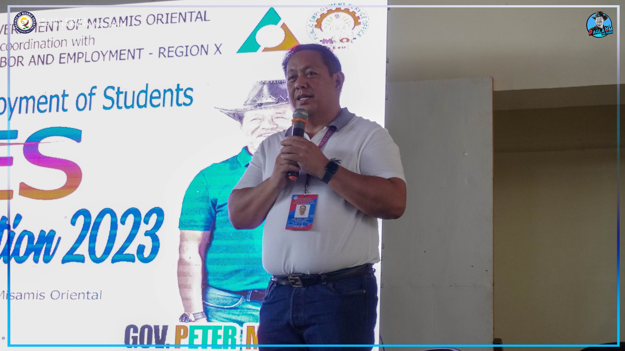 Talisayan Mayor Rico T. Taray gidayeg ang PAGLAUM Development Agenda ni Governor Unabia.