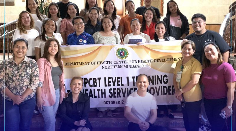 Mga personahe sa Department of Health Center for Health Development Northern Mindanao kauban ang mga health workers sa rehiyon 10