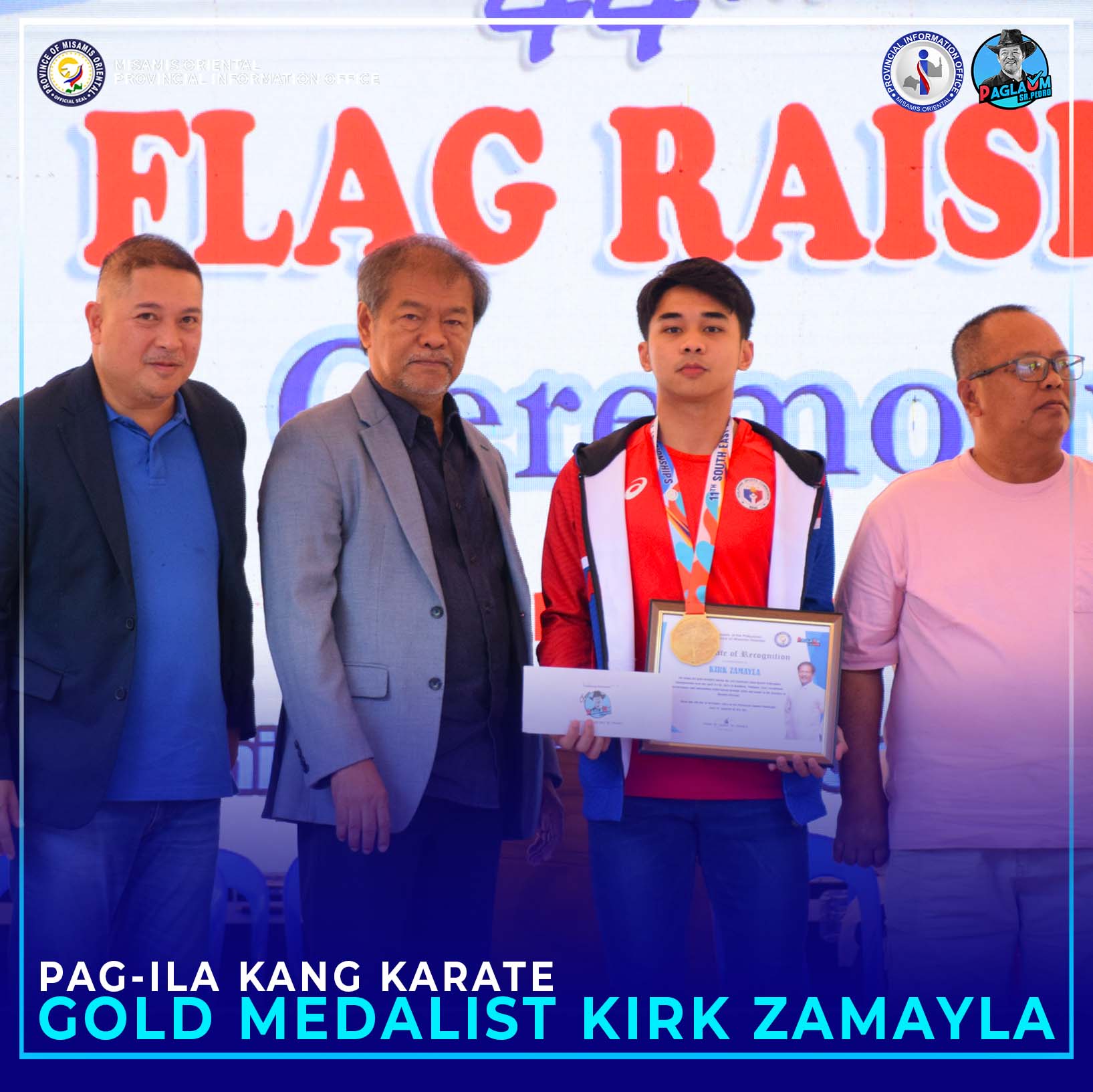 GOLD MEDALIST KIRK ZAMAYLA GIPASIDUNGGAN SA KAPITOLYO PROBINSYAL