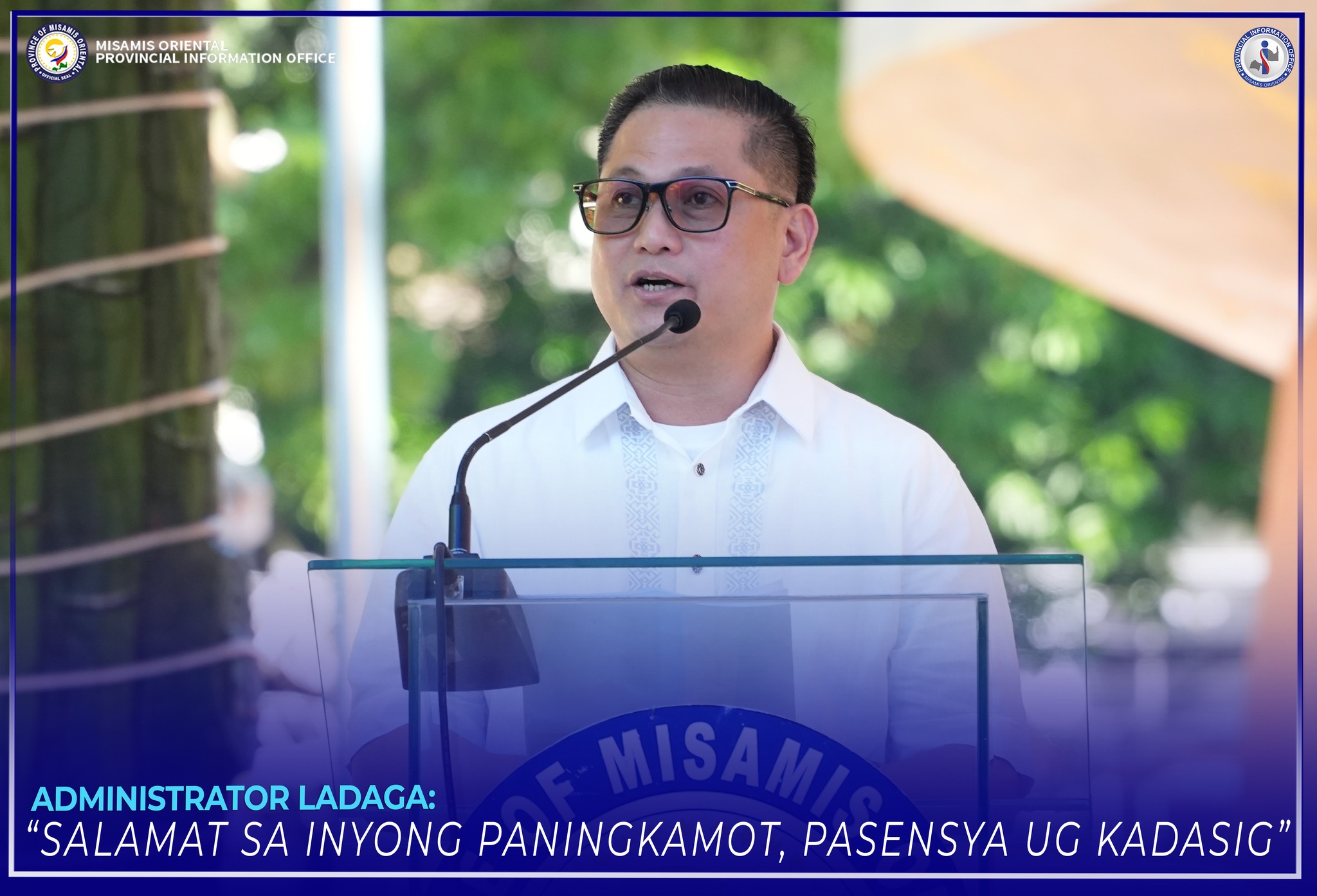 ADMINISTRATOR LADAGA SA MGA EMPLEYADO SALAMAT SA INYONG PANINGKAMOT, PASENSYA UG KADASIG .