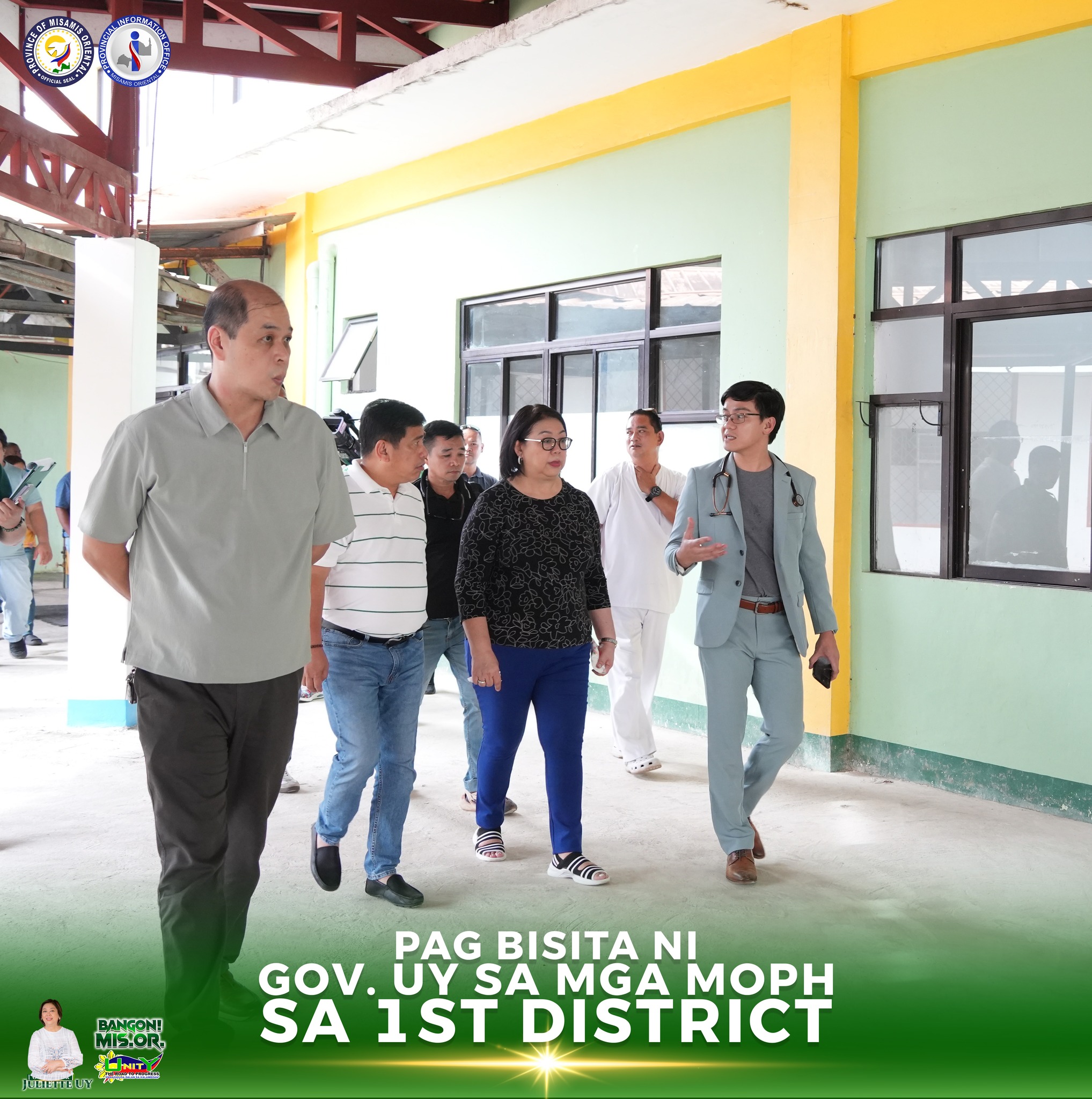 PAGBISITA NI GOV. UY SA MGA MOPH SA 1ST DISTRICT