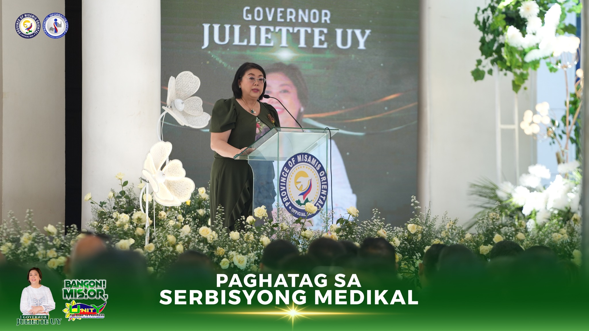 SERBISYONG MEDIKAL, HATAGAN OG PRAYORIDAD NI GOVERNOR JULIETTE UY